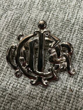 Christian Dior Vintage Logo Brooch